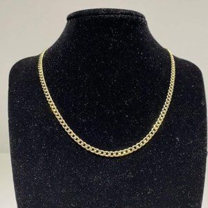 Primavera Italy 925 Sterling Silver Gold Plated Rihanna Necklace Chain Gift